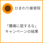 「腰痛に屈するな」というメディアキャンペーン実施した結果