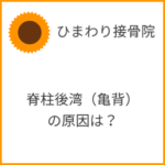 脊柱後湾（亀背）の原因は？