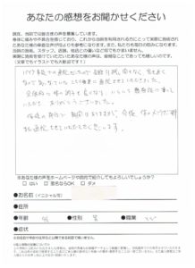 川崎市高津区/交通事故/全体的に体の調子が良くなりました。