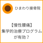 【慢性腰痛】軽めの集学的治療プログラムが有効？