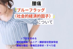 腰痛「ブルーフラッグ（社会的経済的因子）」