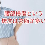 腰部損傷という概念はあまりにも欠陥が多い