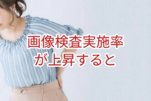 画像検査実施率が上昇すると